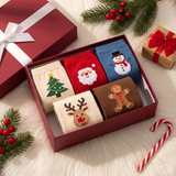 FestiveKnit Christmas Crew Socks